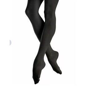 Bloch Endura Black Footed Tights Adult Size C Style T0920L